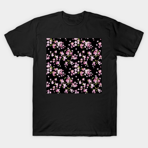 Watercolor Spring Flowers 1 T-Shirt by B&K